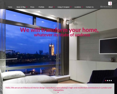 New Residence Interior Design website