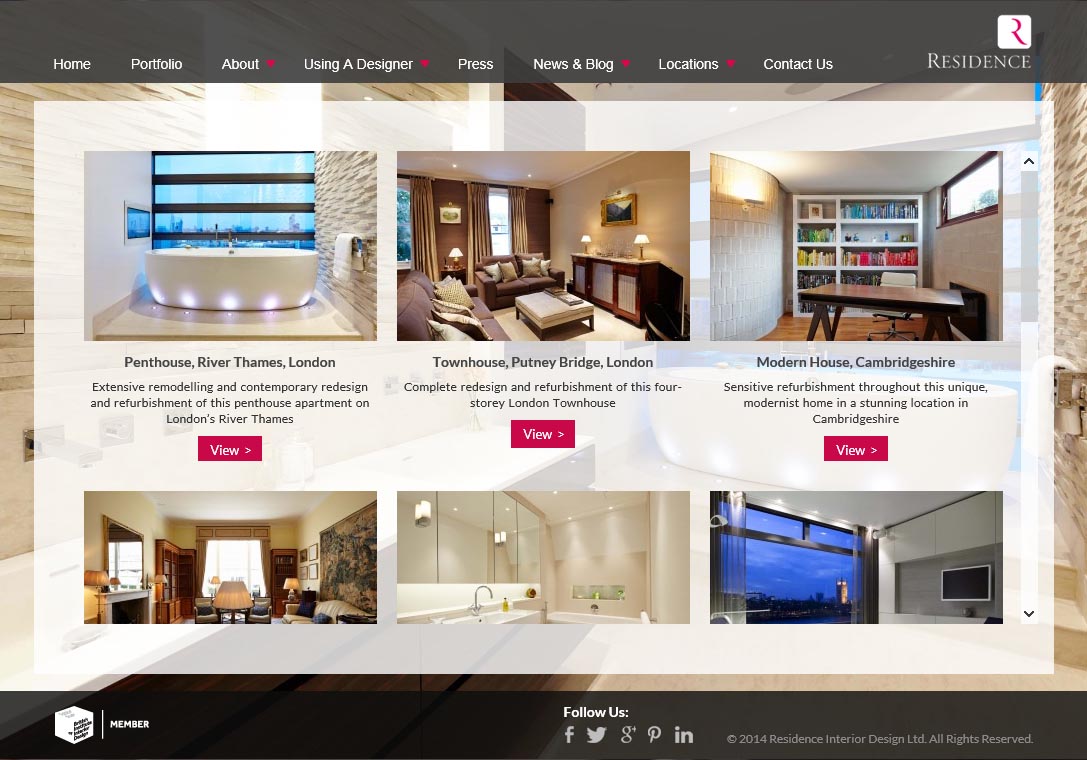 our new website portfolio