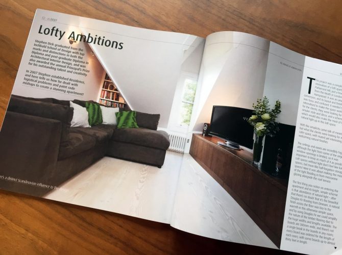 in.Design Magazine Publishes London Interior Design Project