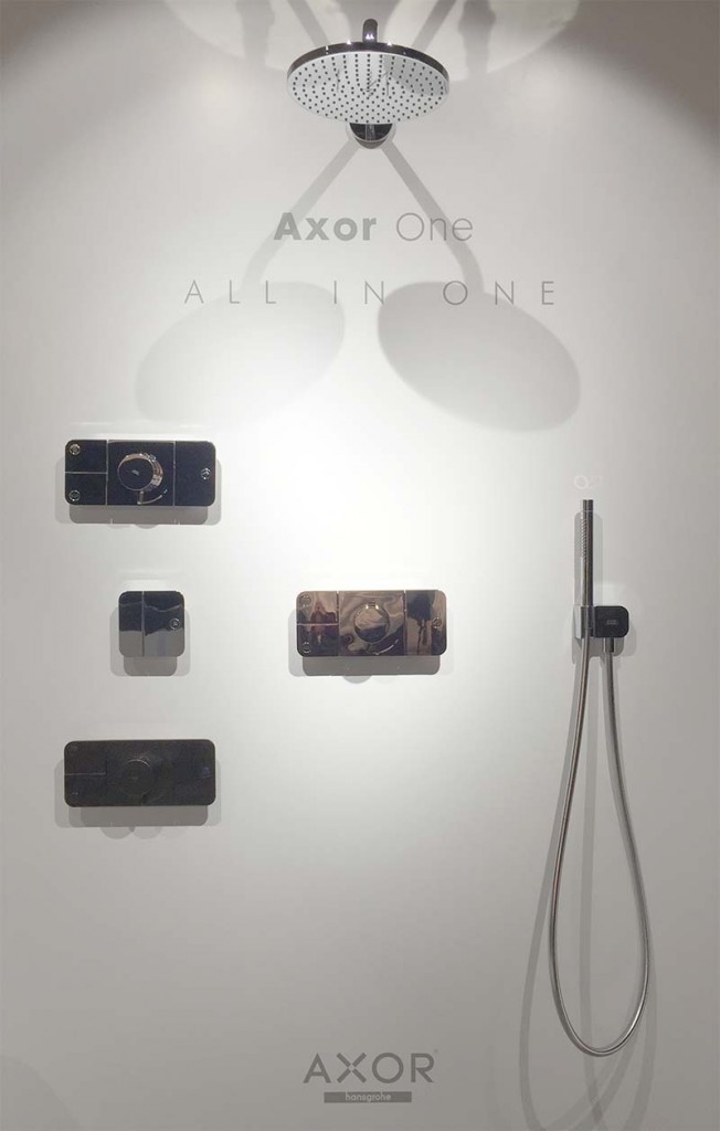 axor one shower controls at cphart london 1