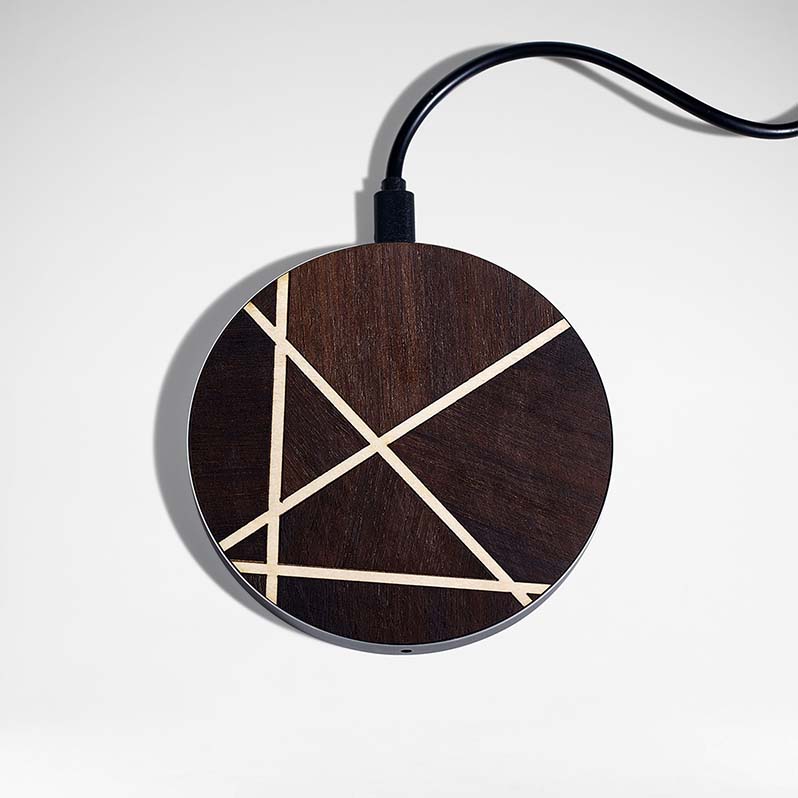 designer xmas timber charger