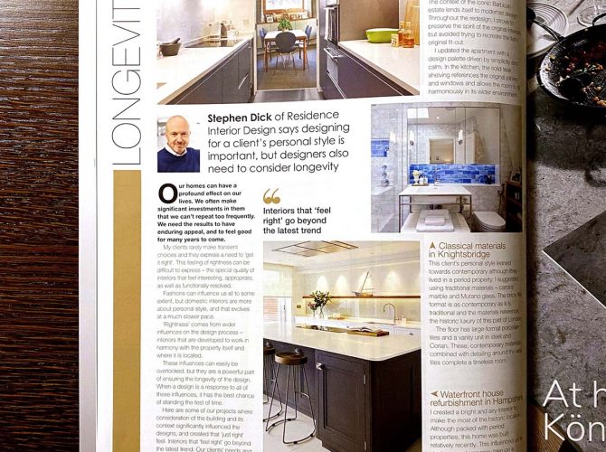 Writing about interior design trends – how about longevity?