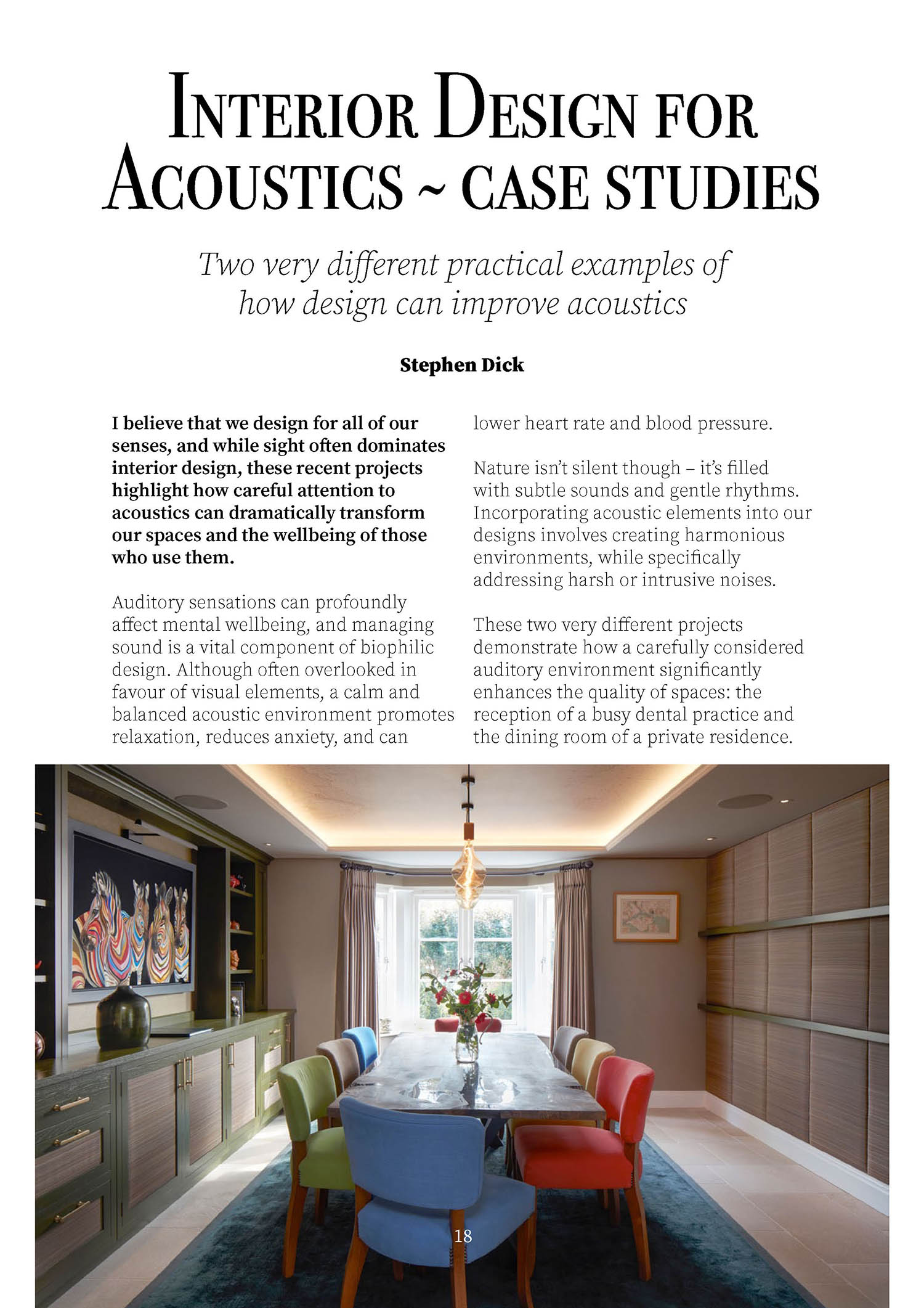 The Journal of Biophilic Design features two of our interior design ...
